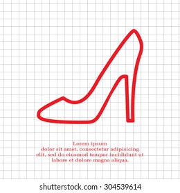 heel shoes icon 