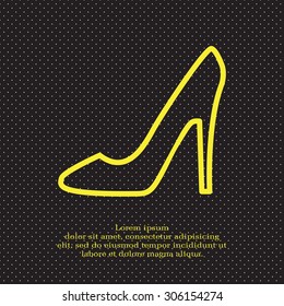 heel shoes icon 
