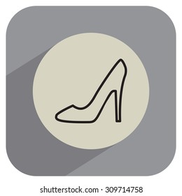 heel shoes icon 