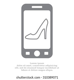 heel shoes icon 