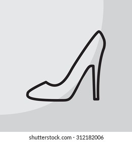 heel shoes icon 