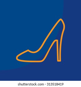 heel shoes icon 