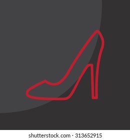 heel shoes icon 