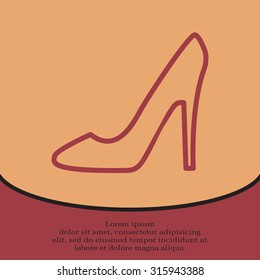 heel shoes icon 