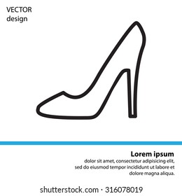 heel shoes icon 