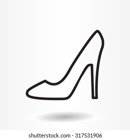 heel shoes icon 