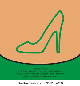 heel shoes icon 