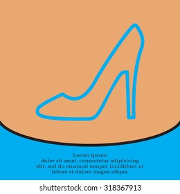 heel shoes icon 