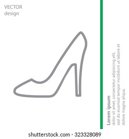 heel shoes icon 