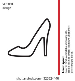 heel shoes icon 