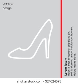 heel shoes icon 