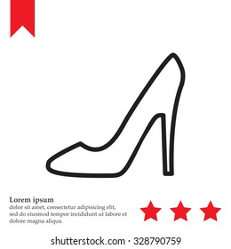 heel shoes icon 