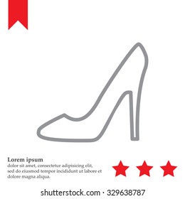 heel shoes icon 