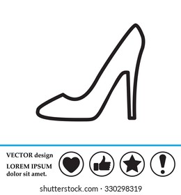 heel shoes icon 