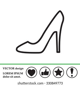 heel shoes icon 