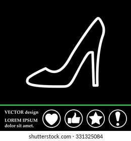 heel shoes icon 