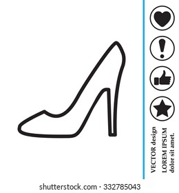 heel shoes icon 