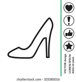 heel shoes icon 