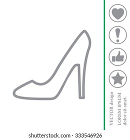 heel shoes icon 