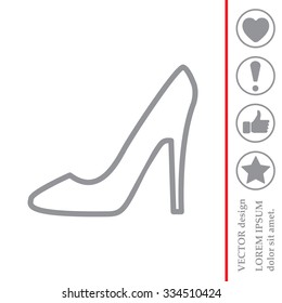 heel shoes icon 