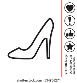heel shoes icon 