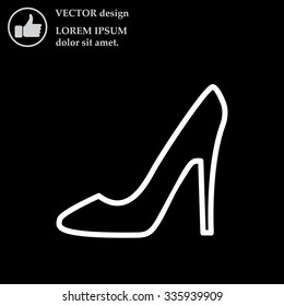 heel shoes icon 