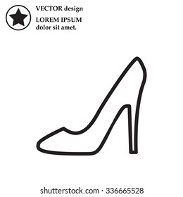 heel shoes icon 