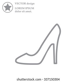heel shoes icon 