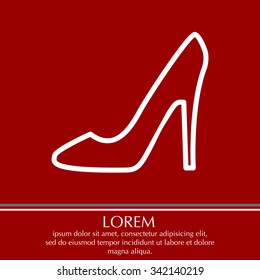 heel shoes icon 