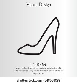 heel shoes icon 