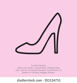 heel shoes icon 