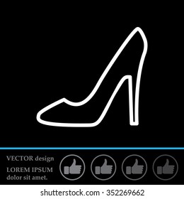 heel shoes icon 