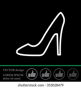heel shoes icon 