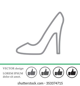 heel shoes icon 