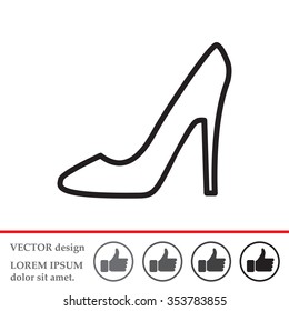 heel shoes icon 