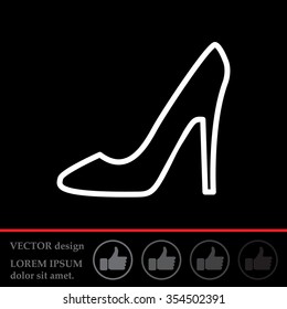 heel shoes icon 