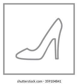 heel shoes icon 