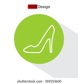 heel shoes icon 