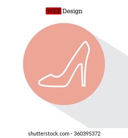 heel shoes icon 