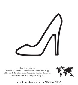 heel shoes icon 
