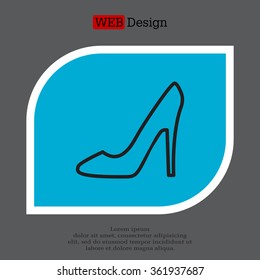 heel shoes icon 