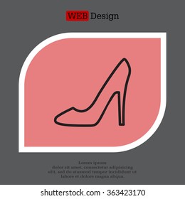 heel shoes icon 