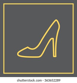 heel shoes icon 