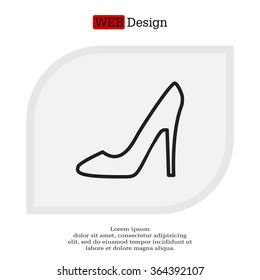 heel shoes icon 