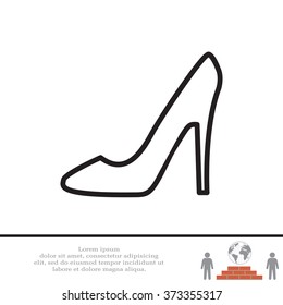 heel shoes icon 