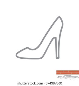 heel shoes icon 