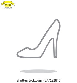 heel shoes icon 