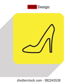 heel shoes icon 