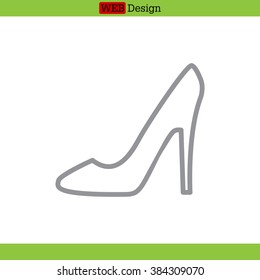 heel shoes icon 