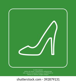 heel shoes icon 